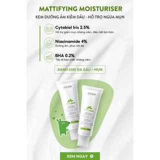 Kem dưỡng BABÉ Stop AKN Mattifying Moisturiser 50ml cho da dầu mụn - DMP Chính Hãng