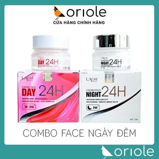 Combo Face 24H Ngày Đêm Lachi Cheese Dưỡng Trắng Da Cấp Tốc