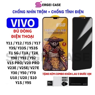 Kính cường lực chống nhìn trộm Vivo V27e V25e V25 Y36 Y35 Y01 Y02a Y02s Y02 Y12s Y16 Y21 Y21s Y22s Y15s Y20s Y33s V23e