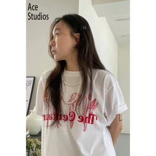 Ace Studios áo phông áo thun nữ croptop baby tee Minimalist Hàn Phong Phong cách Comfortable WTX243047W 10Z240308