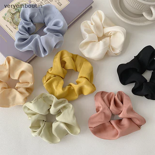 Ở Nữ Lụa Scrunchie Co Giãn Handmade Nhiều Màu Tóc Đuôi Ngựa Giá Đỡ Phụ Kiện Tóc n