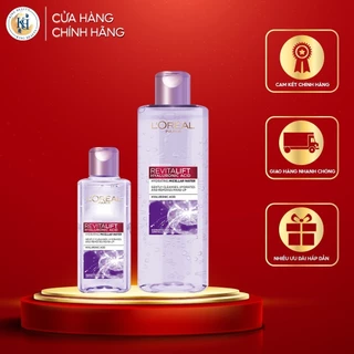 Nước Tẩy Trang Làm Sạch Và Cấp Ẩm L'OREAL Revitalift Hyaluronic Acid Hydrating Micellar Water 95ml/400ml - TÍM