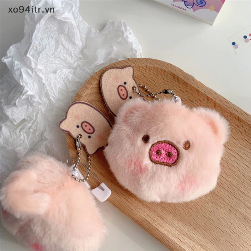 Xoitr Bentoy Pig Sang Trọng Màu Hồng Mềm Lợn Móc Khóa Phụ Kiện Dễ Thương Kawaii Học Sinh Túi Phụ Kiện Hàn Quốc Ins Trẻ Em Vòng Chìa Khóa Trâm VN