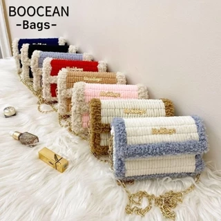 BOOCEAN Túi dệt tay Túi đeo vai len Túi xách nữ