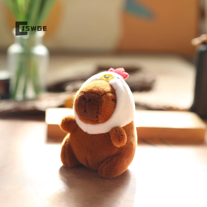 [Ciswge] Móc khóa sang trọng Capybara Mô phỏng Capibara Anime Fluffty Toy Kawaii Đồ chơi nhồi bông búp bê dễ thương [MỚI]