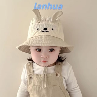 Lanhua Trẻ Em Mũ Chống Nắng, Mũ Cotton Hoạt Hình Trẻ Em, Vành Lớn Nhiều Màu Mũ Đi Biển Cắm Trại Ngoài Trời