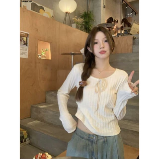 TIANLEYU áolen áo cardigan khoác tingoan  thời trang Fashion INS Xu hướng WMY2430DOV 11Z240314