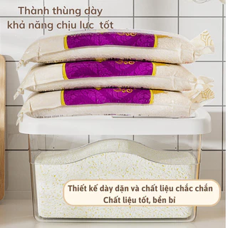 Thùng Đựng Gạo Imperial Nook Thành Thùng Dày Dặn Chịu Lực Nắp Đậy Kín Chống Bụi Chống Ẩm Tối Ưu Khu Bếp 6kg/10kg/15kg