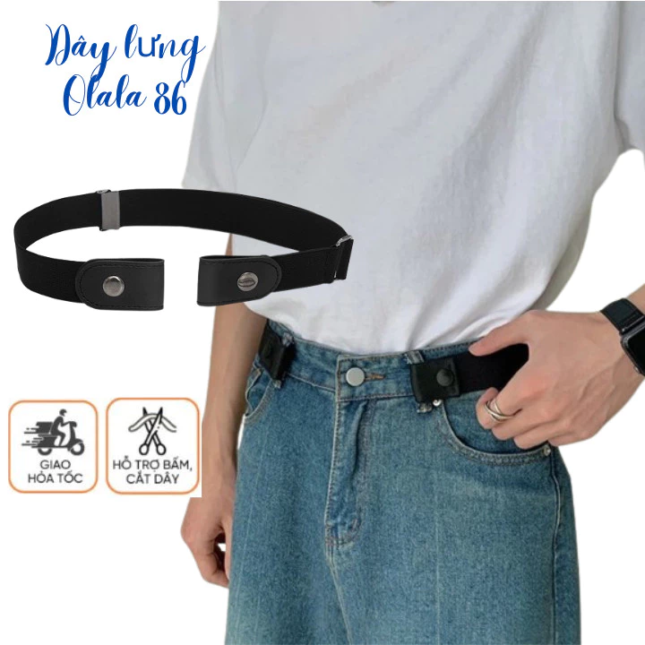 Thắt lưng thun co giãn , dây nịt chun tùy chỉnh size vòng eo OLL290