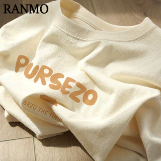 RANMO áo phông áo thun nữ croptop baby tee Thể thao Fashion hàn quốc Dễ thương WTX244009Q 14Z240403