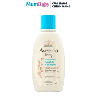 [Mẫu mới] Sữa tắm gội toàn thân Aveeno Baby 236ml