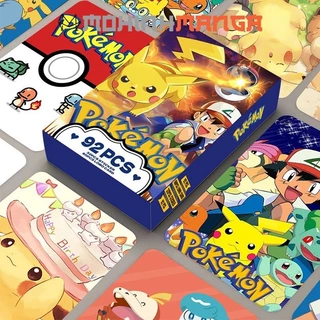 Lomo card hộp thẻ hoạt hình Pokemon sưu tầm truyện tranh Picachu Pikachu Mewtwo Snorlax Clefairy Charizard