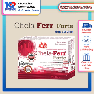 Chela-Ferr Forte (Olimp Labs) 28mg Sắt – Viên uống bổ sung sắt cho bà bầu dễ hấp thu - Hộp 30 viên