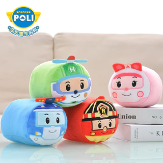 [Vui nhộn] Hàng có sẵn POLI Cảnh sát trưởng ô tô bị biến dạng Polly Đại sứ Roy Đội cứu hộ Búp bê đồ chơi sang trọng