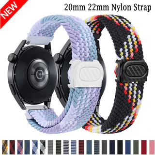 Dây đeo 20mm 22mm cho Samsung Galaxy Watch 6 / 5 / 4 / 3 40mm 44mm Vòng lặp Solo bện Huawei Watch GT3-2 Dây đeo đồng hồ Amazfit GTS / GTR Band