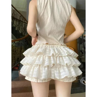 NZN Thời trang nữ phiên bản Hàn Quốc Váy bánh phồng cạp cao phong cách múa ba lê