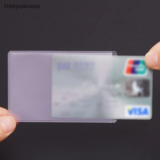 Tianyuanaaa 10 CÁI PVC Vỏ thẻ trong suốt để bảo vệ thẻ tín dụng Túi đựng thẻ chống nước tốt
