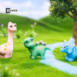 [Ciswge] Các bức tượng nhỏ sáng tạo Phim hoạt hình dễ thương Đồ trang trí phong cảnh khủng long nhỏ Trang trí nhà cửa Trang trí phòng Phụ kiện bàn quà tặng [MỚI]