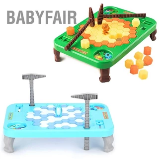 Babyfair Đồ chơi phá băng trên bàn xếp hình lớn Knock Block Bẫy Bàn trò cho trẻ mẫu giáo