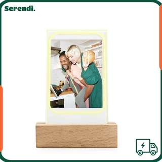 Serendi 3 inch Khung Ảnh Sáng Tạo Giá Đỡ Hình Dọc Bàn Ảnh Cho Fujifilm Instax mini