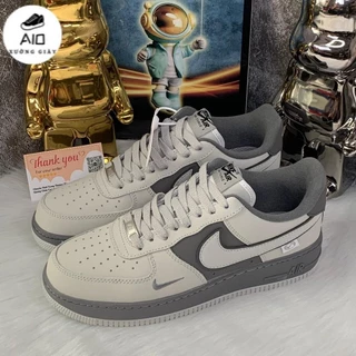 [ Xưởng Giày AIO ] Giày Thể Thao Nike_Air Force 1 xám chuột – AF1 Xi Măng viền nâu bản best đẹp nhất thị trường full box