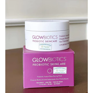 [HÀNG CÔNG TY] Pads Tẩy Da Chết Glowbiotics Probiotic Instant Resurfacing Pads Tái Tạo Da, Giảm Nhăn, Giúp Căng Bóng