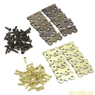 Runn 10x Mini Cho Cửa Bướm Tủ Ngăn Kéo Hộp Trang Sức Bản Lề Nội Thất 20mm x1