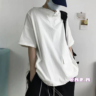 Áo Hoodie ngắn tay dáng rộng kiểu Mỹ hợp thời trang mùa hè mỏng dáng rộng nửa tay Áo Hoodie phong cách đường phố thường ngày