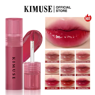 Kimuse Gương Lip Glaze Dưỡng Ẩm Lỏng Son Môi Nước Son Bóng Toot Lip Tint Trang Điểm Môi Dài 9 Màu Sereny