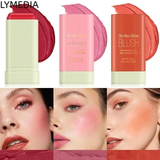 LYMEDIA Blush Stick, Smooth Natural Easy to Use Contour Shadow Cheek Blusher, Dụng cụ mỹ phẩm di động Trang điểm lâu trôi Bút má hồng và môi