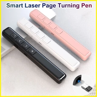 ♞,♘Con trỏ không dây 2.4GHz Trình bày Flip Pen PPT Trượt USB Sạc Powerpoint Clicker Presente
