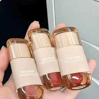 Kememood Chubby Lip Gloss Matte Velvet Chống Nước Lâu Dài Không Dễ Phai Màu Không Dễ Dàng Son Môi