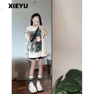 XIEYU áo phông áo thun nữ croptop baby tee thời trang Xu hướng Vintage Hàn Phong WCS2430O4Q 12Z240322