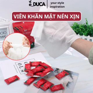 Khăn Nén Hình Viên Kẹo Hàn Quốc, Khăn Mặt Nén, Khăn Nén Hình Viên Kẹo Dùng Một Lần, Đa Năng, Tiện Lợi