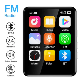 Hỗ trợ Bluetooth MP3 Player Màn hình 2.4 Inch HiFi Music Player Loa tích hợp có sách điện tử / FM / Radio / Video