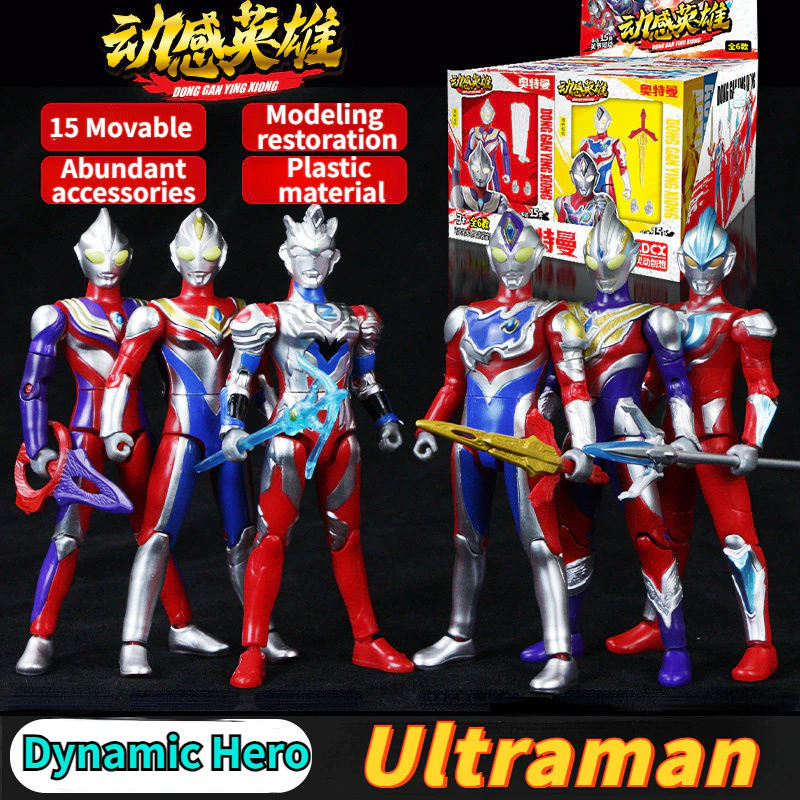 Ultraman Năng Động Hero Diga Di Chuyển Được Các Bức Tượng Hành Động Dễ Thương Thoáng Mát Hoạt Hình Decatellica Xe Ô Tô Mô Hình Búp Bê Để Bàn Hiệu Quả Trang Trí Đồ Chơi Quà Tặng Sinh Nhật Cho Bé Trai Bé Gái Kid