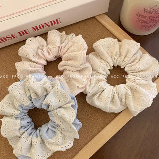 Phong Cách Ba Lê Scrunchy Tóc Nữ Màu Sắc Phù Hợp Với Băng Đô Phụ Kiện Tóc Cao Cấp Nữ