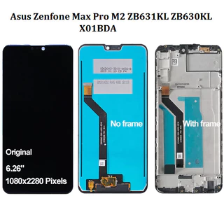 Chính hãng có khung cho Asus Zenfone Max Pro M2 ZB631KL ZB630KL X01BDA Màn hình LCD với bộ số hóa màn hình cảm ứng