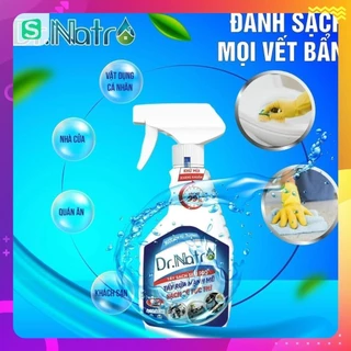 Tẩy Rửa Đa Năng Chai DrNatro 500ml và miếng chà giúp tẩy sạch mọi vết bẩn không mùi không hại da tay