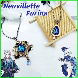 G4 Genshin Tác Động Neuvillette Furina Vòng Cổ Tầm Nhìn Anime Mặt Dây Chuyền Cosplay Mắt Của Thần Móc Khóa Thời Trang Accessori