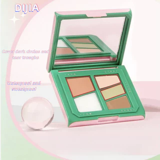 Dijia Concealer Concealer Acne Mark Dark Circle Concealer Brighten Tear Trough Tấm che khuyết điểm năm màu chống nước mới