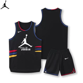 áo bóng đá Bộ đồ bóng rổ AJ Jumpman Bộ đồ bóng rổ nam nữ JORDAN khô nhanh, thấm ẩm và thoáng khí Size lớn 40-95 kg áo đấu, áo vest thể thao, tập luyện thi đấu unif