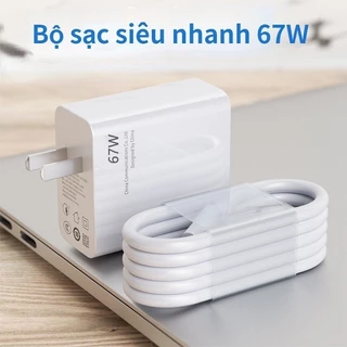 Bộ Sạc Nhanh Xiaomi 67W, 33W USB sang Type C Sạc mọi máy Củ cáp sạc nhanh Xiaomi 67w Xiaomi, Samsung, Oppo, Vivo