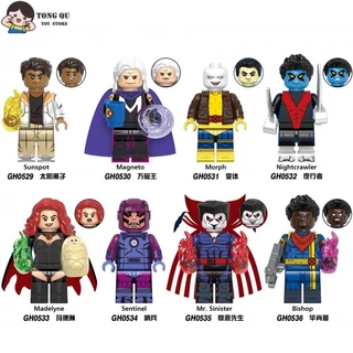 Siêu Anh Hùng Minifigures X-Men Sunspot Bishop Khối Xây Dựng Búp Bê Sưu Tập Mô Hình Quà Tặng Sinh Nhật Đồ Chơi