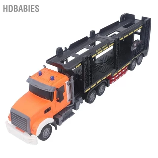 HDbabies RC Xe Tải Kéo Đèn Nhạc Hai Lớp Mô Phỏng Cao Điều Khiển Từ Xa Vận Chuyển Đồ Chơi Cho Trẻ Em