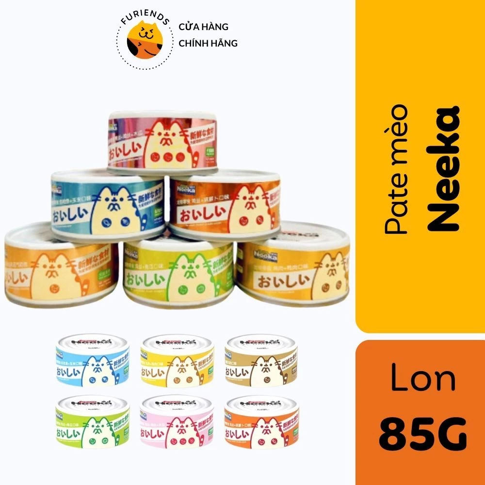 [HOẢ TỐC]Pate Neeka Lon 85g Cho Chó Mèo Nhiều Vị Bổ Sung Dinh Dưỡng -Furiends Official Store