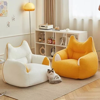 Ghế Sofa Lười Tatami Có Thể Nằm Và Ngủ, Ghế Tựa Gia Đình Nhỏ Phòng Ngủ Phòng Khách Đơn Đôi Túi Đậu Nhung Thường Ngày