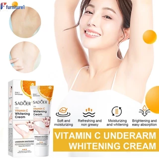 Sadoer Kem dưỡng trắng da nách Vitamin C Kem dưỡng ẩm tẩy trắng Loại bỏ Melanin Làm mờ vết thâm Vùng kín Kem dưỡng da đầu gối Dành cho chăm sóc da toàn thân Lò nung