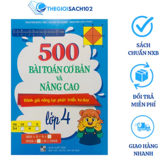 Sách - 500 bài toán cơ bản và nâng cao lớp 4