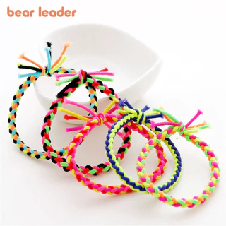 BEAR LEADER Gấu Leader Dây Buộc Tóc Trẻ Em Dây Buộc Tóc Màu Kẹo Cao Su Dây Da Dây Buộc Tóc Phụ Kiện Tóc (Một Mảnh Màu Ngẫu Nhiên)